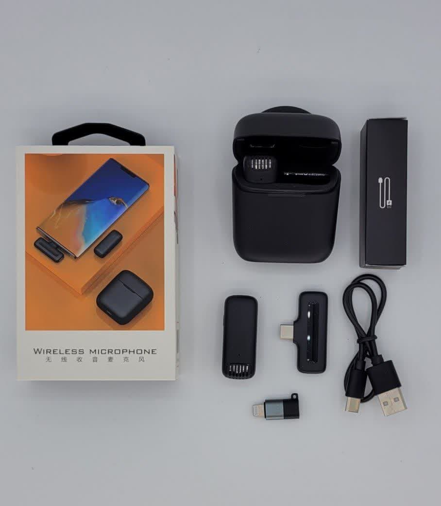 میکروفن یقه ای بیسیم مدل J13 Dual Lightning - تصویر 2