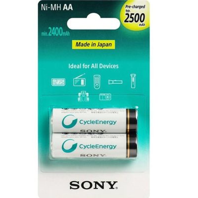 باتری قلمی قابل شارژ سونی Sony NH-AA-B2KN بسته 2 عددی