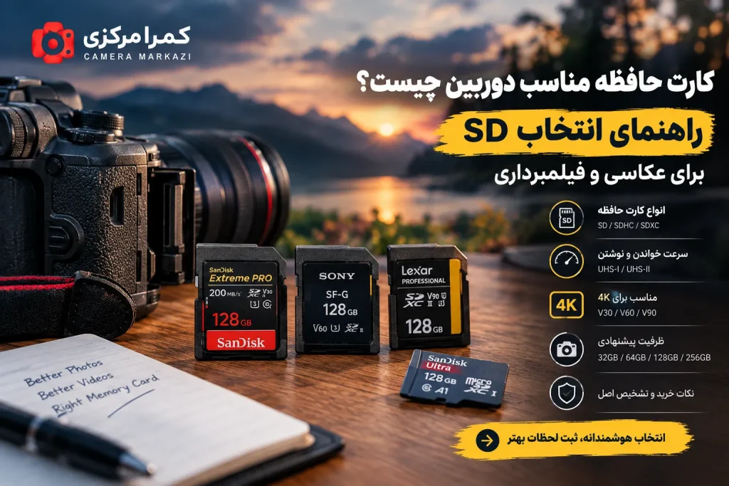 راهنمای انتخاب کارت حافظه مناسب دوربین